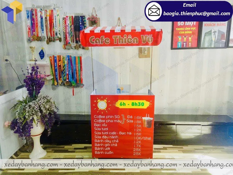 xe lắp ráp bán coffee phin