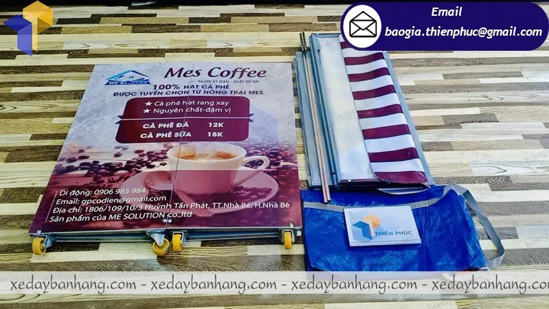 xe lắp ráp bán coffee vỉa hè giá rẻ