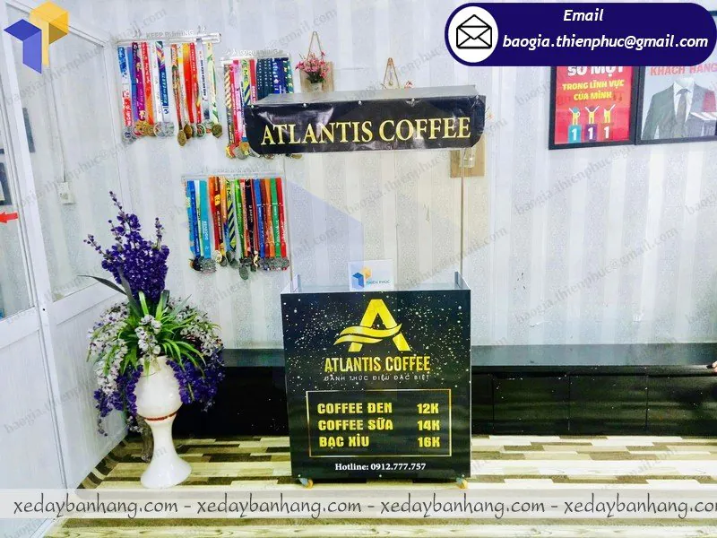 xe lắp ráp bán coffee