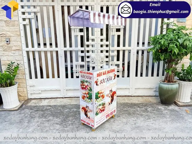 xe lắp ráp bán đồ ăn vặt đường phố giá rẻ