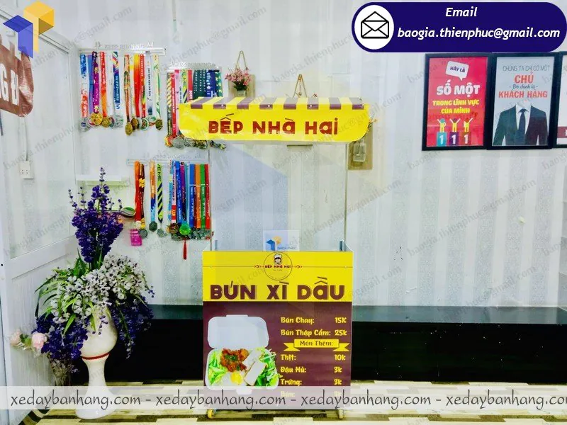 xe lắp ráp bán đồ ăn vặt giá bao nhiêu