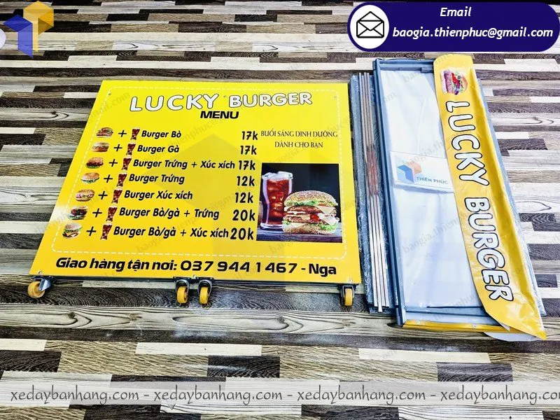 xe lắp ráp bán hamburger đẹp giá rẻ