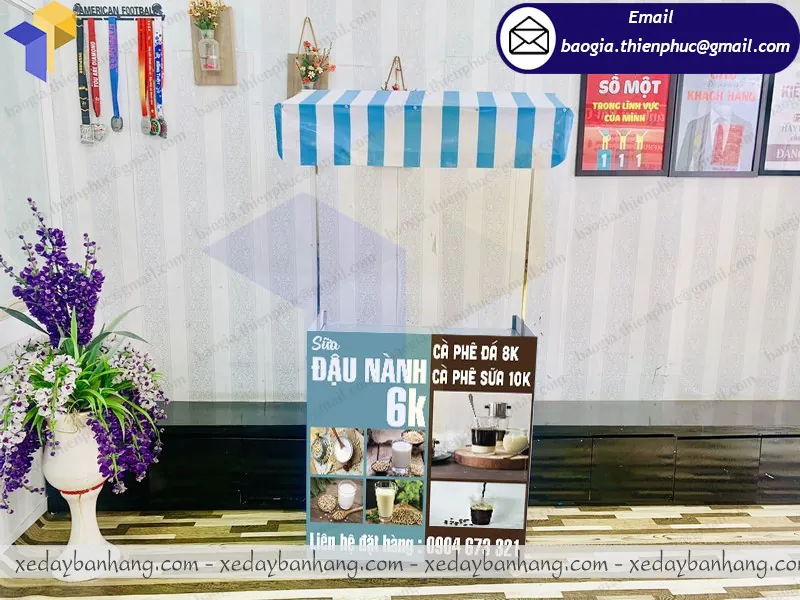 xe lắp ráp bán sữa đậu nành