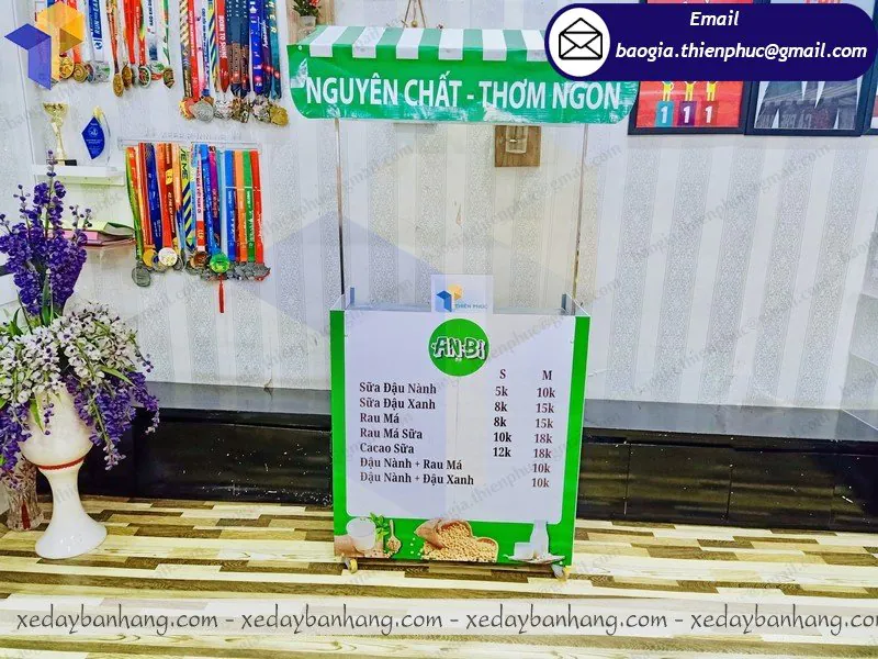 xe lắp ráp bán sữa đậu nành