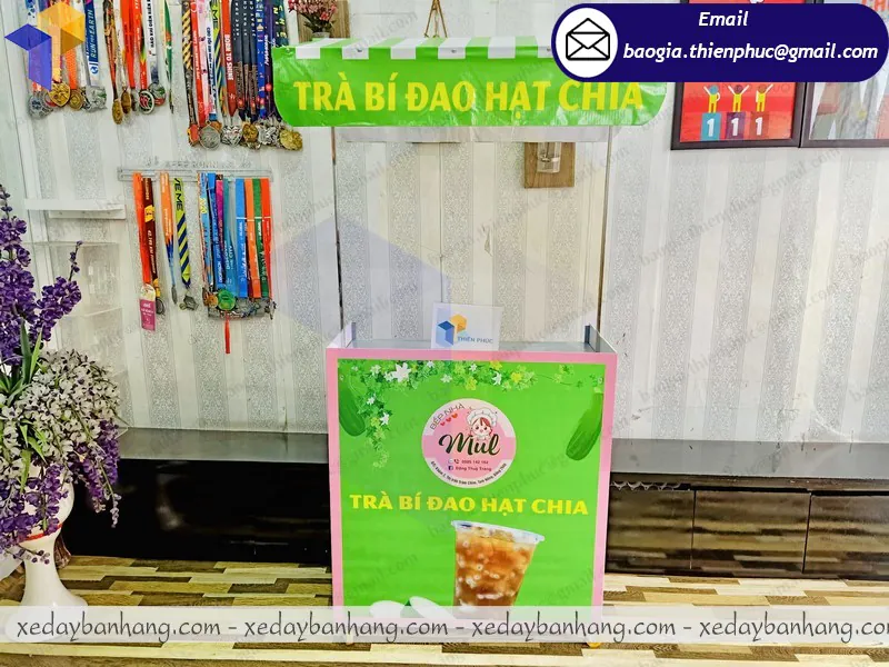 xe lắp ráp bán trà bí đao hạt chia bền đẹp