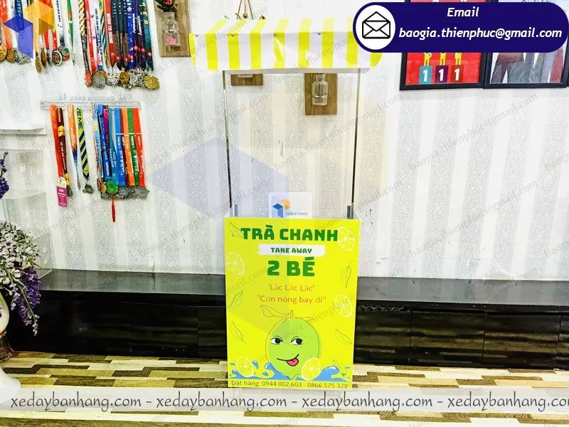 xe lắp ráp bán trà chanh đẹp