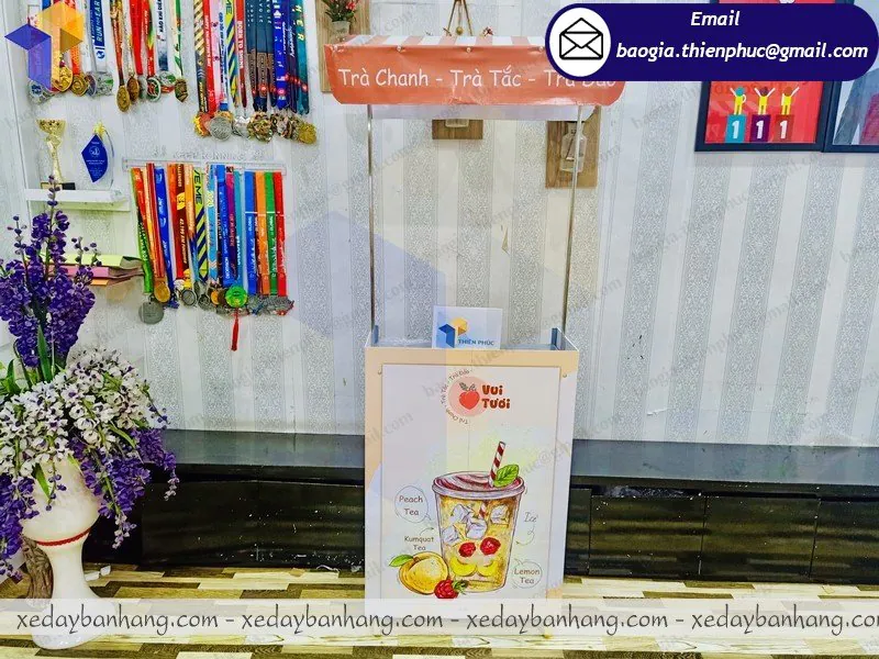 xe lắp ráp bán trà chanh