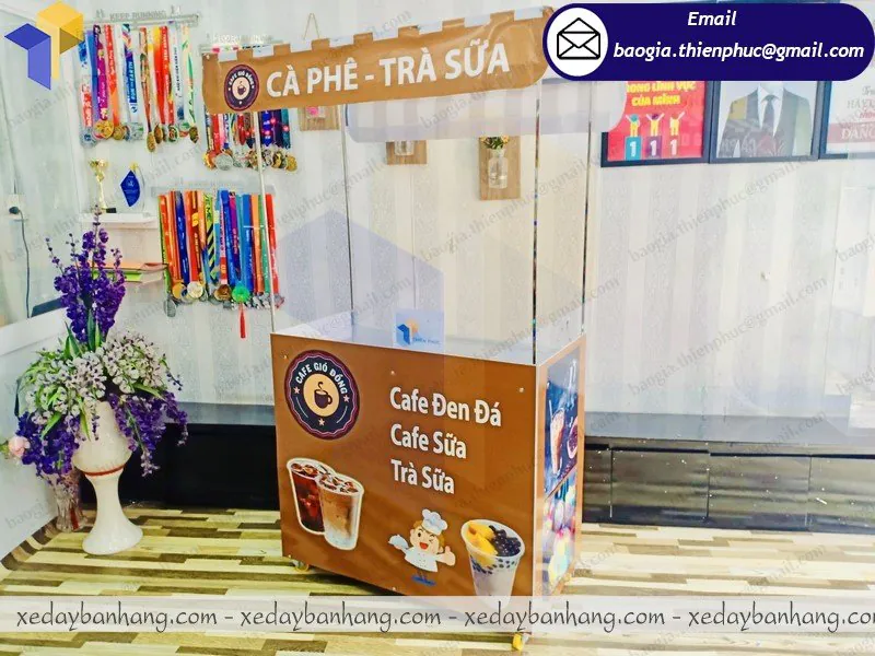 xe lắp ráp bán trà sữa giá rẻ