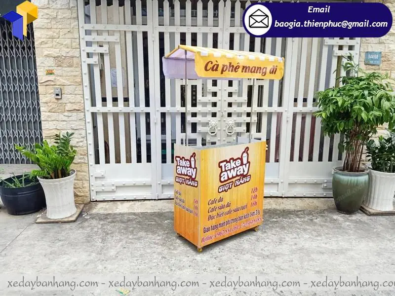 booth lắp ráp bán café mang đi giá rẻ