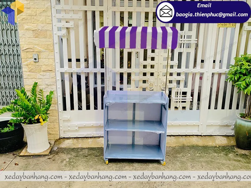 xe lắp ráp cắt đôi bán trà đào