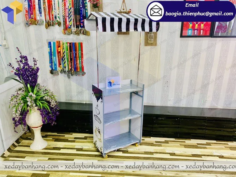 xe lắp ráp mini bán cafe đẹp