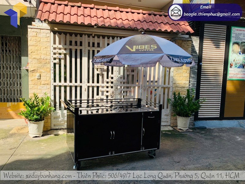 xe lưu động bán cà phê đẹp