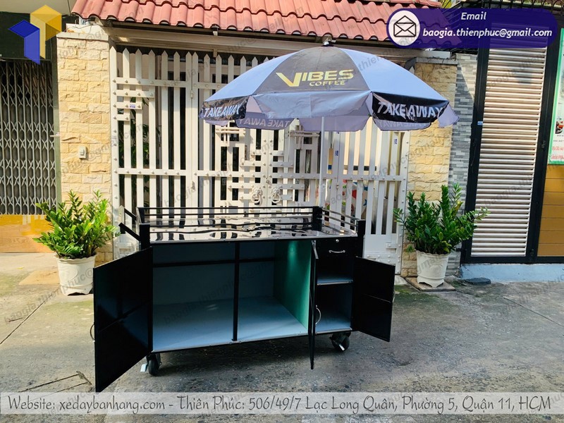 xe lưu động bán cà phê rẻ