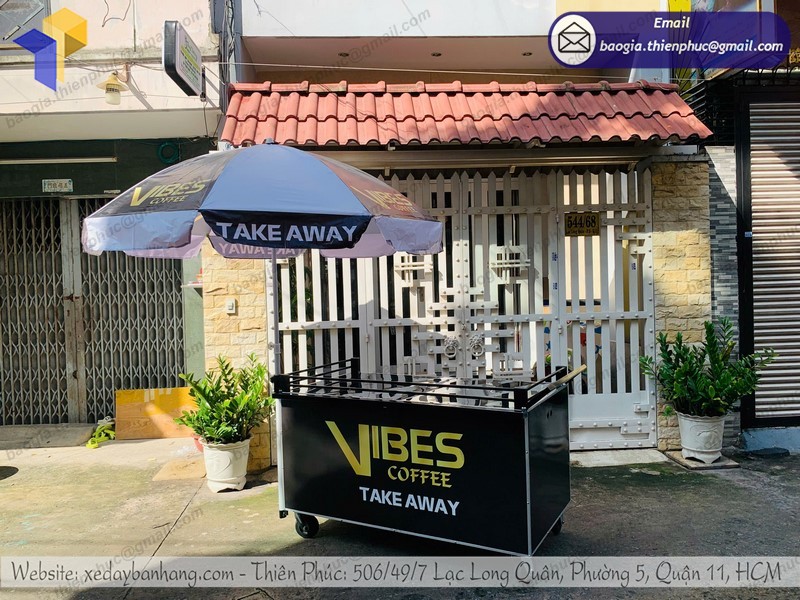 xe lưu động bán cà phê