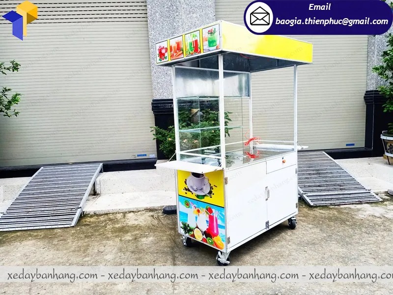 xe nước ép trái cây đẹp bằng inox