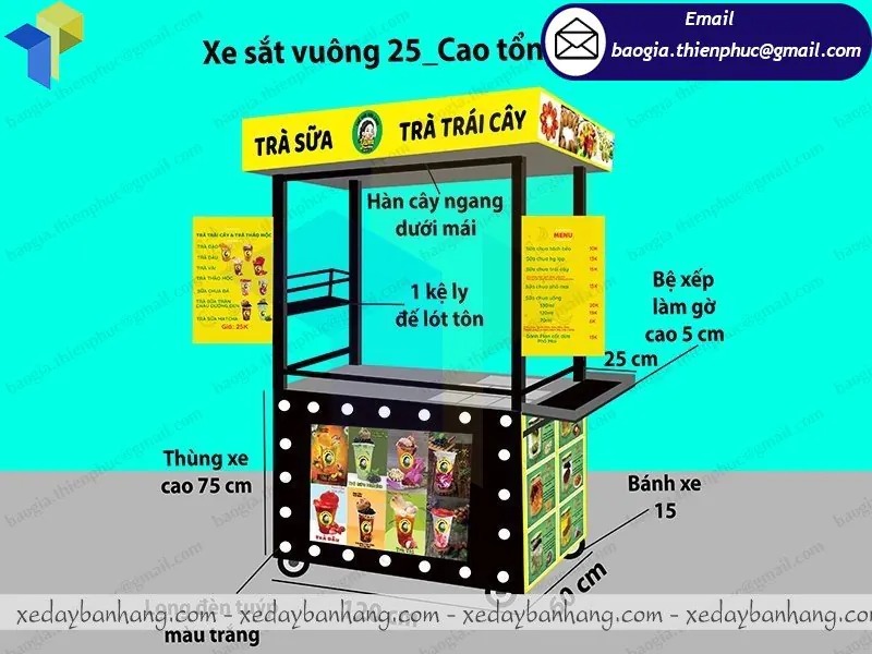 xe nước ép trái cây đẹp giá rẻ