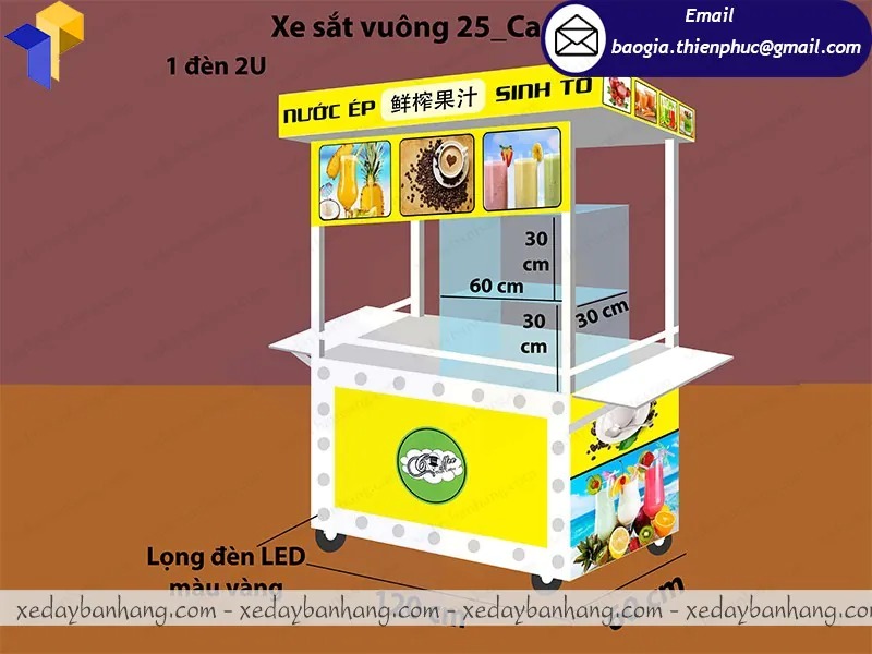 xe nước ép trái cây đẹp