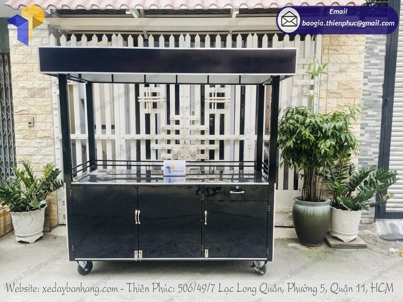 xe sắt bán cafe pha máy giá rẻ