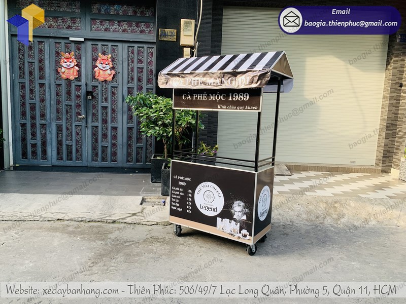 xe sắt bán coffee take away uy tín