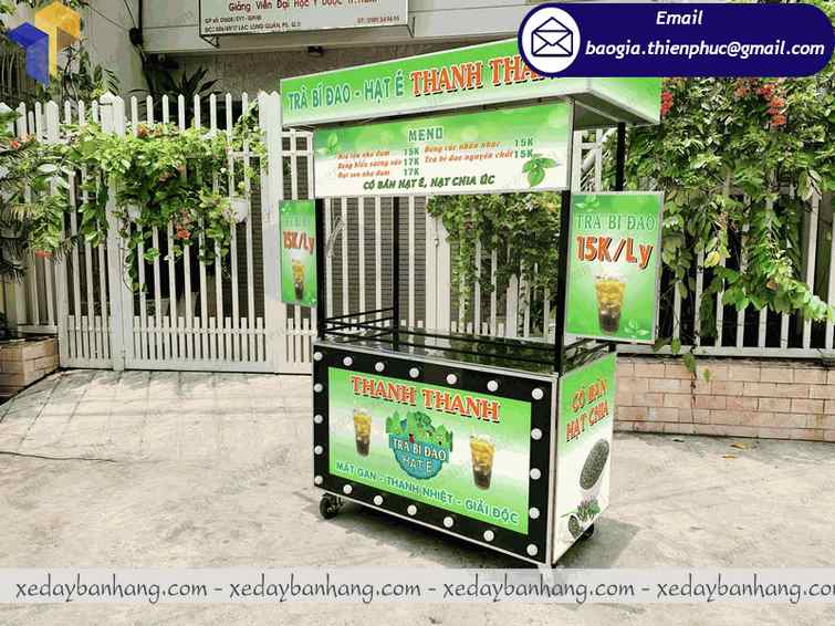 xe sắt bán trà bí đao bao nhiêu tiền