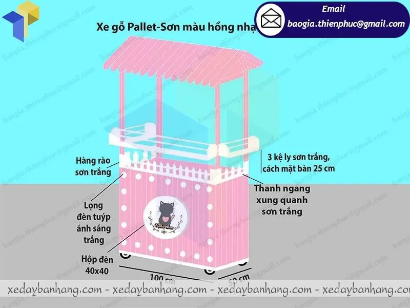 xe trà sữa có khay topping