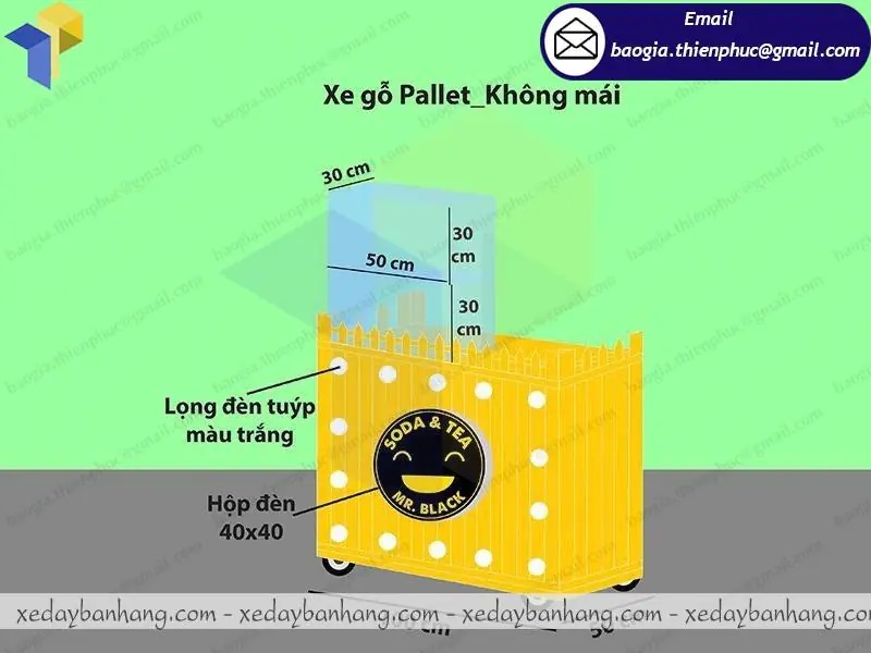 xe trà sữa di động