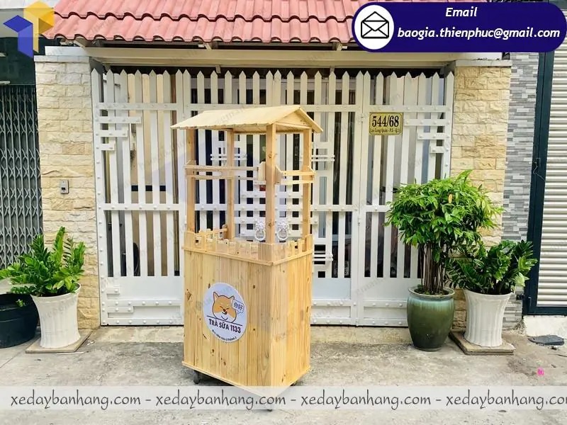 xe trà sữa đơn giản giá rẻ