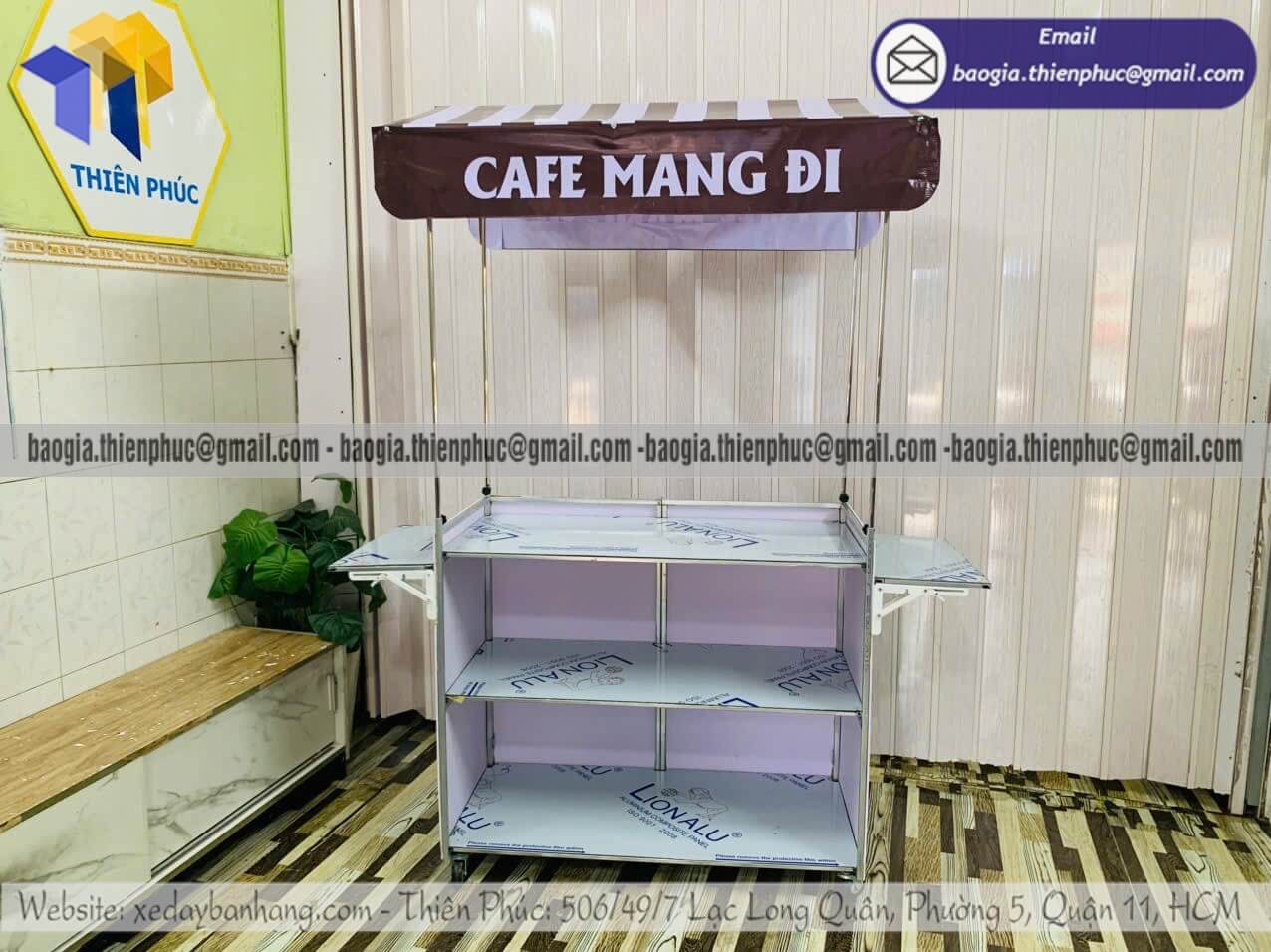 Xưởng đóng quầy xếp cafe pha chế dựng bán vỉa hè bán hàng online kết hợp tại chỗ
