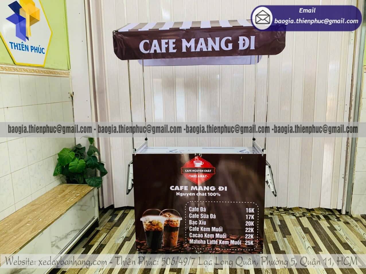 Xưởng đóng quầy xếp cafe pha chế dựng bán vỉa hè