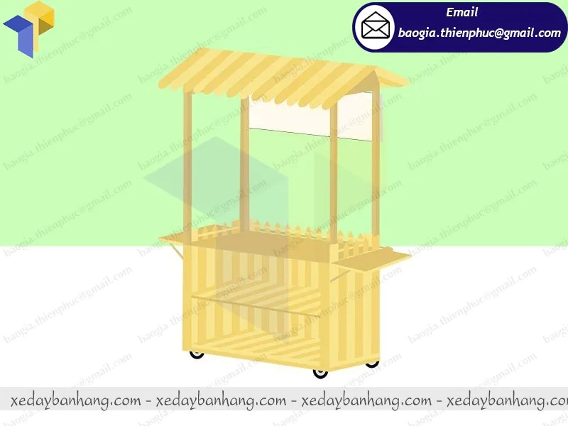 xưởng đóng tủ bán cafe di động