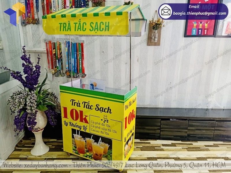 xưởng đóng tủ bán trà tắc