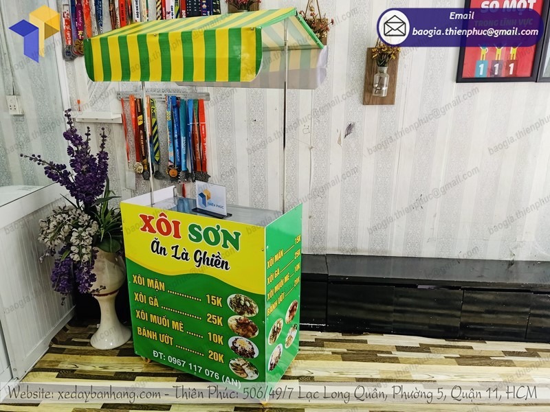xưởng đóng tủ bán xôi vỉa hè