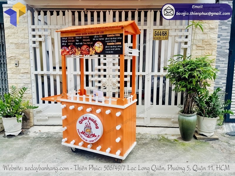 xưởng đóng tủ gỗ bán thức ăn nhanh