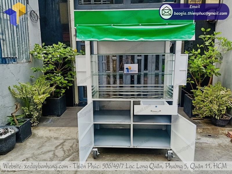 xưởng đóng xe bán chè inox