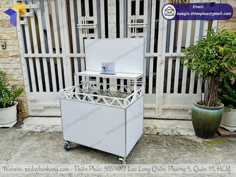 xưởng đóng xe bán trà sữa ăn vặt