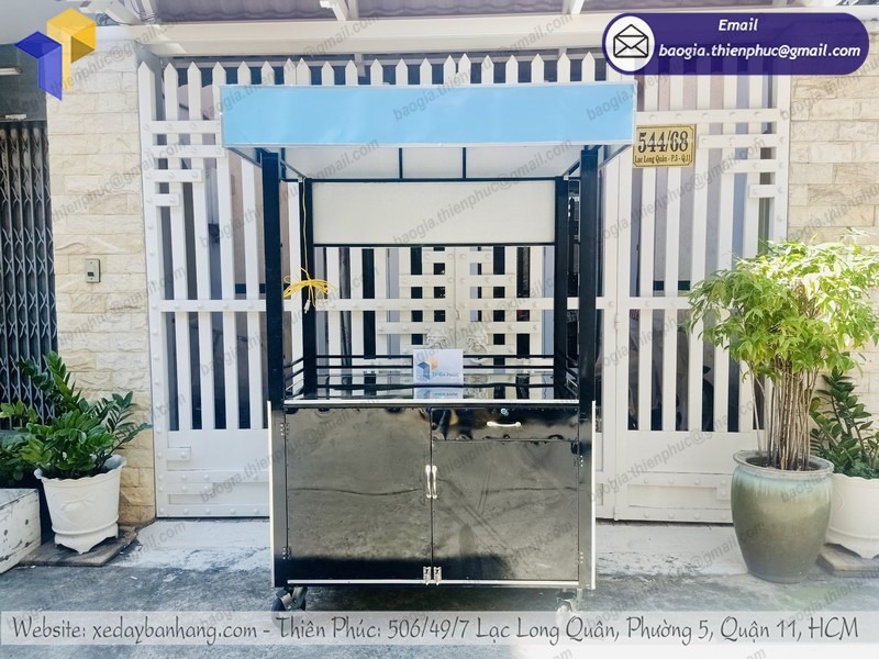 xưởng đóng xe bán trà sữa take away