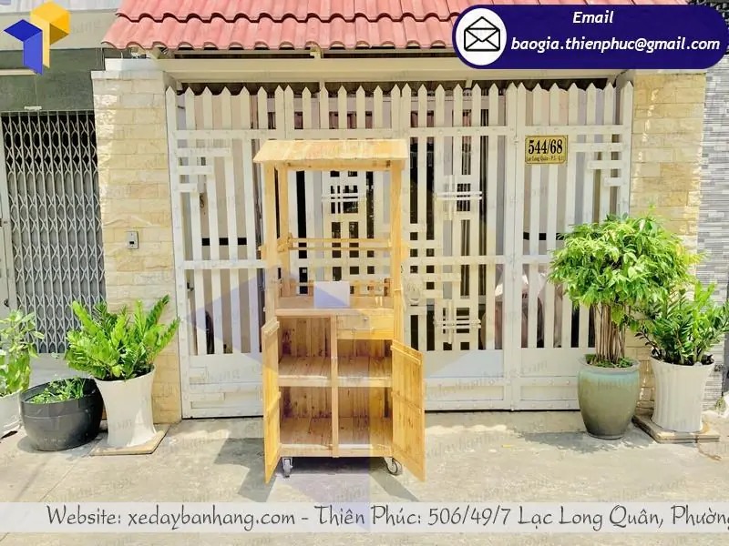 xưởng đóng xe bán trà sữa take away