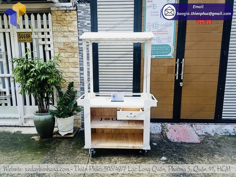 xưởng đóng xe đẩy bán cá viên chiên
