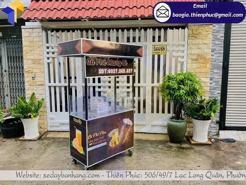 xưởng đóng xe inox bán cafe