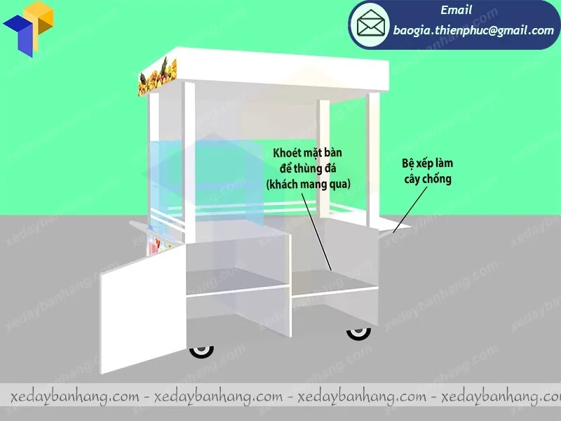xưởng đóng xe inox bán nước ép