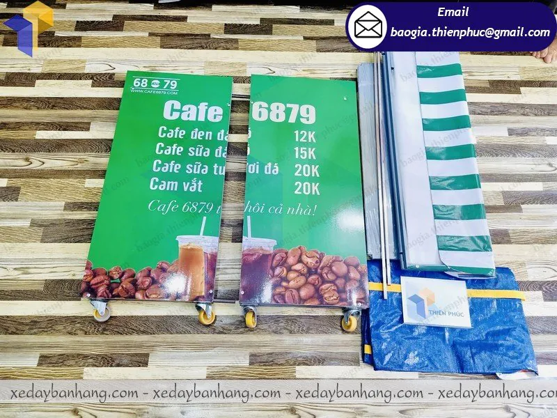 xưởng đóng xe lắp ráp bán cafe lưu động