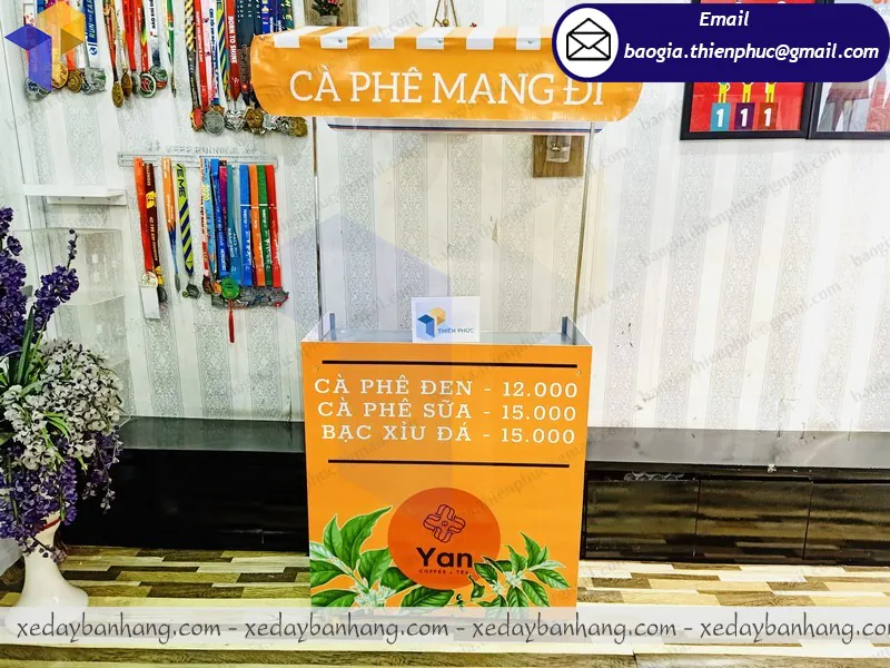 xưởng đóng xe lắp ráp bán cafe mang đi đẹp