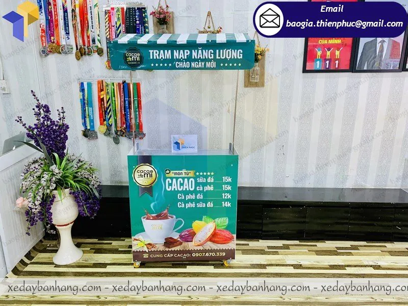 xưởng đóng xe lắp ráp bán cafe tiramisu