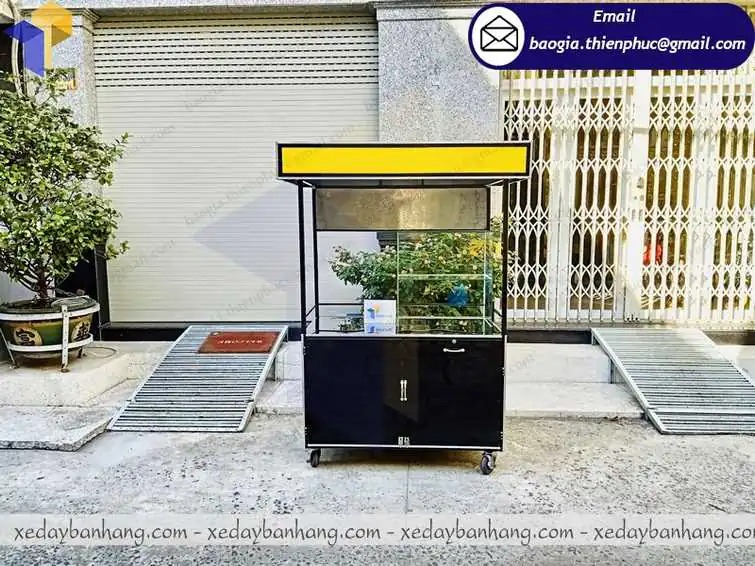 xưởng đóng xe sắt bán cafe take away