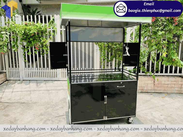 xưởng đóng xe sắt bán trà bí đao