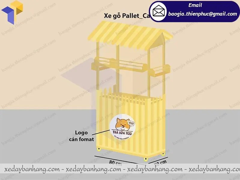 xưởng đóng xe trà sữa đơn giản